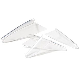 50 Clear Stiletto Tips. Size #1